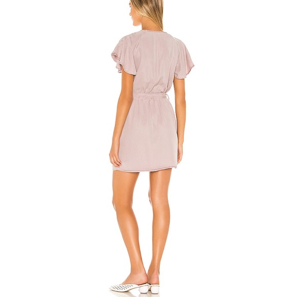 Yfb young fabulous broke Monkia dress pale mauve med - Picture 3 of 4